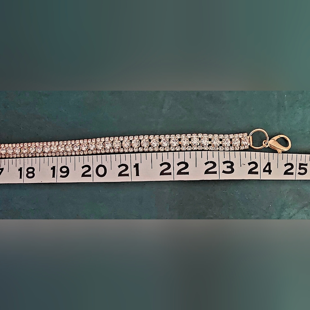 Windsor Silver Gleaming Rhinestone Belt and Gold Dainty Rhinestone Belt (Set 2) - Picture 13 of 16